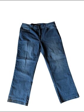 Dark Blue Straight Leg Jeans